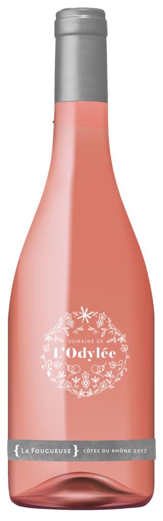 LODYLEE-FOUGUEUSE2 vin rosé cote du rhone 2017 la fougueuse domaine de l'Odylée