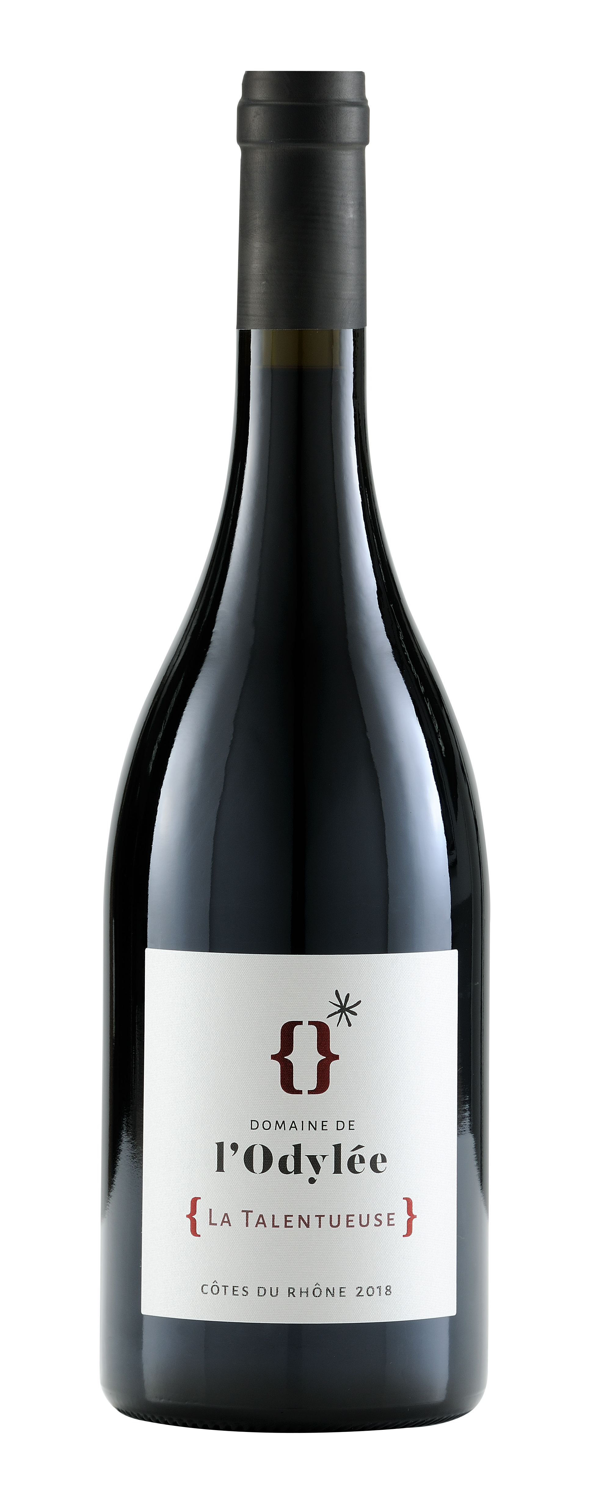 Vin talentueuse 2018 sur fond blanc vin rosé cote du rhone 2017 la fougueuse domaine de l'Odylée