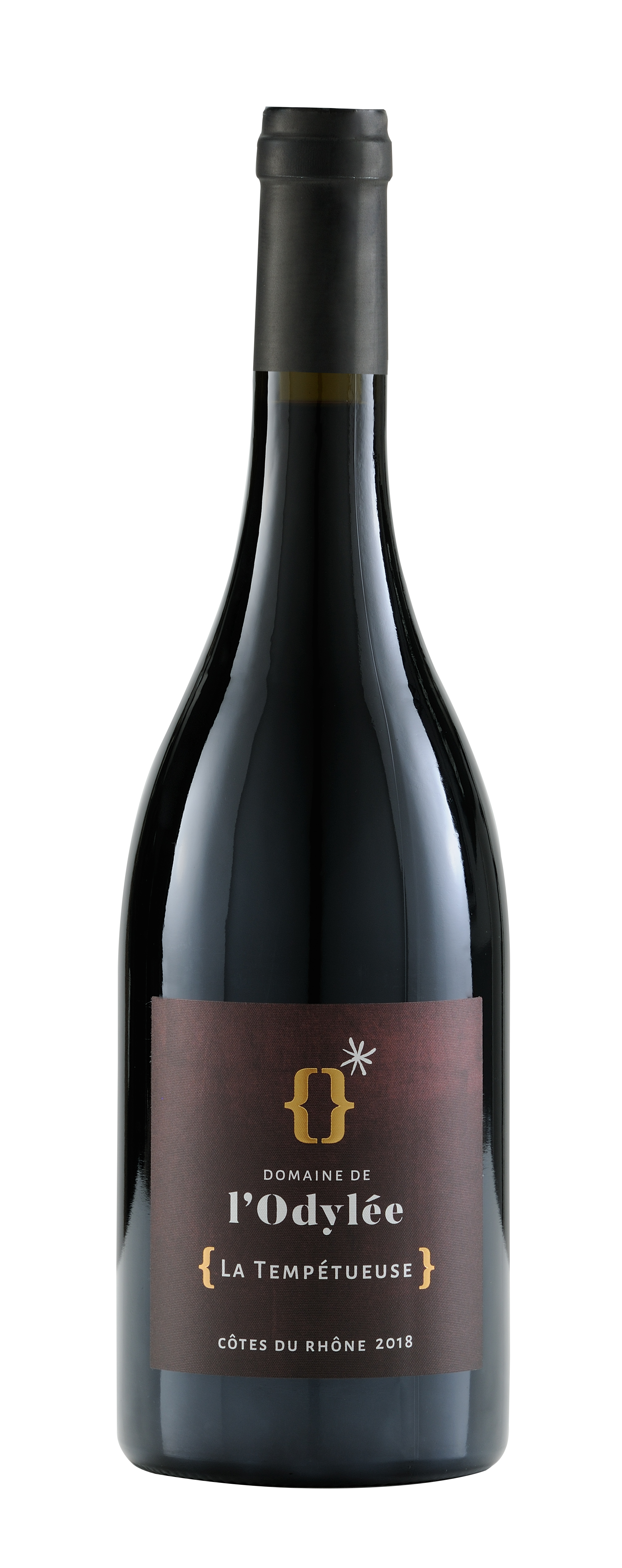 Vin tempetueuse 2018 sur fond blanc vin rosé cote du rhone 2017 la fougueuse domaine de l'Odylée