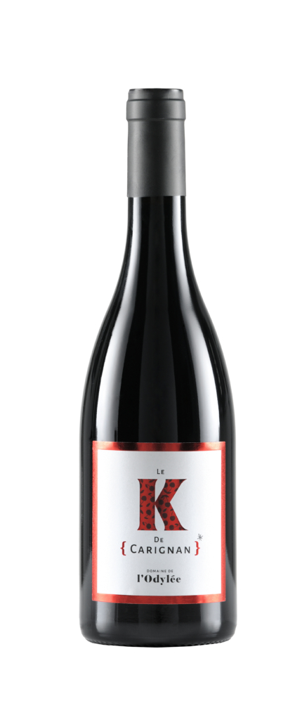 photo K de CARIGNAN 2019 vin rosé cote du rhone 2017 la fougueuse domaine de l'Odylée