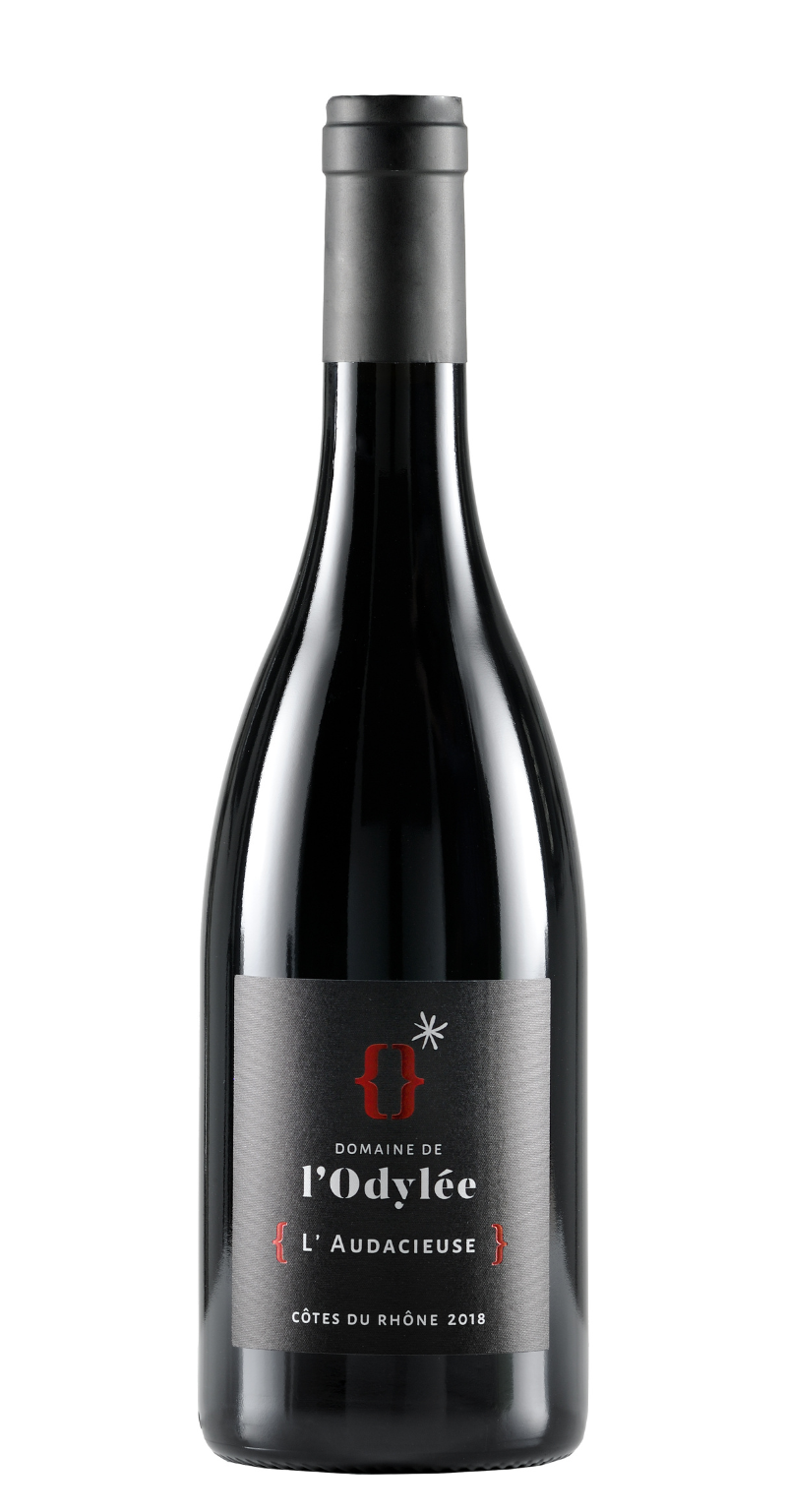 vin rouge cote du rhone 2018 l'audacieuse domaine de l'Odylée